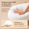 Infographie USidePillow rembourrage fibres 0.88D moelleux haute élasticité - Bébé Lova