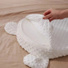 Gros plan sur l'ouverture zippée et le rembourrage du coussin anti-régurgitation - Bébé Lova