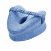 LegPillow coussin forme cœur bleu chiné vue 3D bandeau élastique fermeture éclair - Bébé Lova
