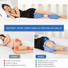Comparatif LegPillow avant après mannequin coussin bleu entre jambes hanches genou colonne - Bébé Lova