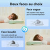 Oreiller enfant réversible deux faces : face vague pour aligner tête et épaules ou face boudin à courbe naturelle - Bébé Lova