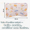 Taie d'oreiller enfant rose à motifs lions et canards 50 x 35 cm, vendue seule sans oreiller - Bébé Lova