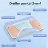Oreiller cervical enfant 2-en-1 avec boudin nuque, soutien cervical ergonomique et zones de sommeil latéral anti-pression - Bébé Lova
