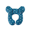 Coussin de nuque enfant motif étoiles bleu marine sur fond blanc - Bébé Lova