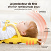 Schéma du rembourrage doux du coussin tête bébé abeille absorbant efficacement les chocs - Bébé Lova