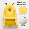 Matériaux de qualité du coussin de protection tête bébé abeille, tissu doux et respirant et garnissage coton PP - Bébé Lova