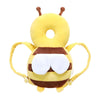 Coussin de protection tête bébé motif abeille jaune vu de face sur fond blanc - Bébé Lova