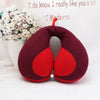 Coussin de voyage bébé bordeaux en forme de U pour le soutien du cou - Bébé Lova