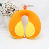Coussin de voyage bébé orange en forme de U avec maintien ergonomique - Bébé Lova