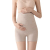 SafeBoxer culotte maternité taupe taille haute vue face main ventre - Bébé Lova