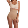 Culotte gainante beige taille haute sans couture avec effet ventre plat et silhouette lissée - Bébé Lova
