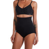 Culotte gainante noire taille haute sans couture avec maintien sculptant intégral - Bébé Lova