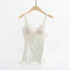 Débardeur d’allaitement blanc avec brassière intégrée et tissu extensible - Bébé Lova