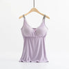 Débardeur d’allaitement lilas doux avec soutien intégré et ouverture pratique - Bébé Lova