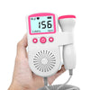 Doppler fœtal compact tenu dans une main pour écoute des battements du bébé à domicile - Bébé Lova