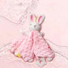 Doudou lapin Montessori rose ultra doux avec texture en relief - Bébé Lova