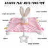 Schéma explicatif du doudou lapin Montessori multifonction pour bébé - Bébé Lova