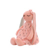 Doudou plat éléphant bleu avec foulard et rubans sensoriels - Bébé Lova
