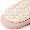 Drap housse floral rose avec dessous rose poudré pour berceau bébé - Bébé Lova