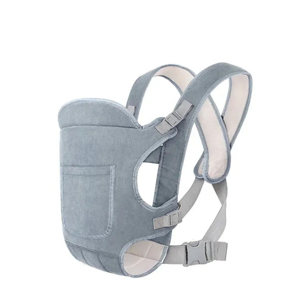 Écharpe de portage bébé ergonomique coloris gris clair avec réglages ajustables - Bébé Lova