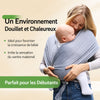 Infographie écharpe de portage bébé environnement douillet et chaleureux imitant le ventre maternel - Bébé Lova