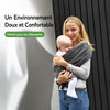 Infographie écharpe de portage bébé offrant un environnement doux et confortable parfait pour les débutants - Bébé Lova