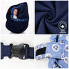 Détails de l'écharpe de portage en 100% coton avec boucle de sécurité et fermeture velcro - Bébé Lova