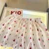 Gros plan sur le bloomer à taille élastique de l'ensemble 2 pièces été bébé fille BloomSet - Bébé Lova