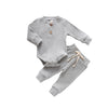 Ensemble côtelé gris, body et pantalon bébé - Bébé Lova