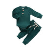 Ensemble côtelé vert, body et pantalon bébé - Bébé Lova
