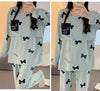Pyjama allaitement bleu clair avec motif ourson et ouverture discrète vue face - Bébé Lova