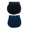 PantExtend 2 extenseurs noir bleu vue plat 3 boutons transparents chacun - Bébé Lova