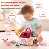 Coffret éveil ferme animaux peluche pour bébé - Stimule développement cognitif coordination motrice et curiosité - Idée cadeau premier âge - Bébé Lova