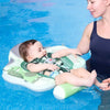 Bébé flottant en toute sécurité avec un adulte dans une piscine grâce au flotteur MamboBaby - Bébé Lova