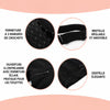 Infographie des détails de la gaine avec fermeture à crochets, bretelle réglable et dentelle élégante - Bébé Lova