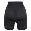 Gaine noire gainante vue arrière avec maintien taille haute et finition dentelle - Bébé Lova