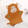 Gant de bain cartoon singe marron pour massage et nettoyage de bébé - Bébé Lova