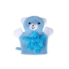 Gant éponge marionnette ours bleu doux pour toilette bébé LoofahMitt - Bébé Lova