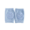 Paire de genouillères bébé bleu pastel avec coussin antiglisse - Bébé Lova