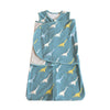Gigoteuse swaddle RemovableSack motif dinosaures bleu jaune garçon - Bébé Lova
