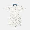 Gigoteuse bébé beige à motifs étoiles blanches en coton doux et respirant - Bébé Lova