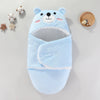 Gigoteuse bébé bleue avec capuche ours et doublure polaire douce - Bébé Lova