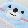 Détail capuche ours bleu sur gigoteuse chaude bébé hiver - Bébé Lova