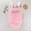 Gigoteuse bébé rose avec capuche lapin douce et chaude pour hiver - Bébé Lova