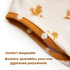 Détail boutons-pression ajustables confort adaptable gigoteuse ZipSack - Bébé Lova