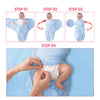 Étapes pour emmailloter un bébé avec une gigoteuse enveloppante en coton - Bébé Lova