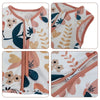 Détails coutures finitions zip et encolure gigoteuse été motif floral - Bébé Lova