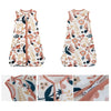 Gigoteuse été floral avec zooms sur les détails de fabrication et le zip - Bébé Lova