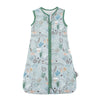 Gigoteuse été coton vert d'eau motif jungle girafe et crocodile - Bébé Lova