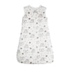 Gigoteuse été coton blanc motif ourson voiture et étoiles vue de face - Bébé Lova